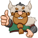 Стикер Викингтер #5 ВКонтакте