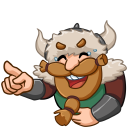 Стикер Викингтер #6 ВКонтакте