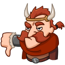 Стикер Викингтер #9 ВКонтакте