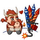 Стикер Викингтер #11 ВКонтакте