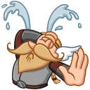 Стикер Викингтер #18 ВКонтакте