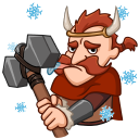 Стикер Викингтер #24 ВКонтакте