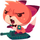 Stiker Foksi #28 ВКонтакте