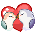 Sticker Lovebirds #3 VK