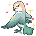 Sticker Lovebirds #5 VK