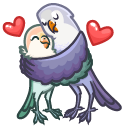 Sticker Lovebirds #10 VK
