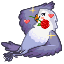 Sticker Lovebirds #12 VK