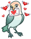 Sticker Lovebirds #14 VK