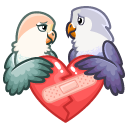 Sticker Lovebirds #15 VK