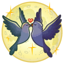 Sticker Lovebirds #17 VK