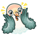 Sticker Lovebirds #18 VK