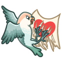 Sticker Lovebirds #19 VK
