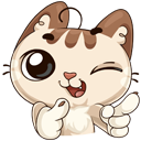 Стикер Котик #5 ВКонтакте