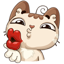 Стикер Котик #12 ВКонтакте