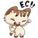 Стикер Котик #14 ВКонтакте