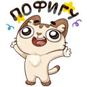 Стикер Котик #16 ВКонтакте