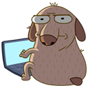 Стикер Дигги #20 ВКонтакте