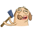 Стикер Дигги #30 ВКонтакте