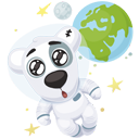 Стикер #ВКосмосе #1 ВКонтакте