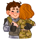 Стикер Бравые ребята #4 ВКонтакте