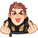 Стикер Бравые ребята #16 ВКонтакте