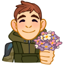 Стикер Бравые ребята #28 ВКонтакте