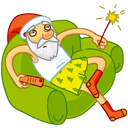 Стикер Дед Мороз #28 ВКонтакте