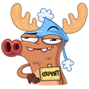 Стикер Олень #4 ВКонтакте