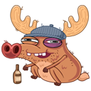 Стикер Олень #9 ВКонтакте
