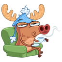 Стикер Олень #10 ВКонтакте