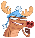 Стикер Олень #13 ВКонтакте