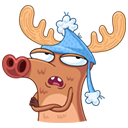 Стикер Олень #14 ВКонтакте