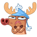 Стикер Олень #14 ВКонтакте
