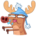 Стикер Олень #15 ВКонтакте