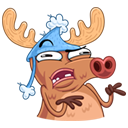 Стикер Олень #16 ВКонтакте