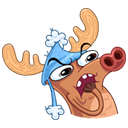 Стикер Олень #17 ВКонтакте