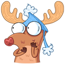 Стикер Олень #18 ВКонтакте