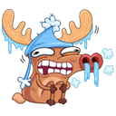 Стикер Олень #22 ВКонтакте