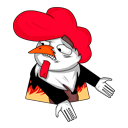 Стикер Гребень #14 ВКонтакте