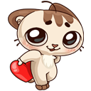 Стикер Когда просто любишь #9 ВКонтакте