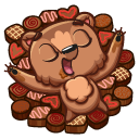 Стикер Брауни #6 ВКонтакте