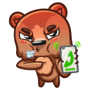 Стикер Брауни #22 ВКонтакте