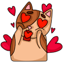 Стикер Котики #2 ВКонтакте