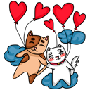 Стикер Котики #3 ВКонтакте