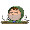 Стикер Солдат #31 ВКонтакте