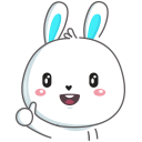 Стикер Кролик #2 ВКонтакте
