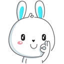 Стикер Кролик #4 ВКонтакте