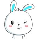 Стикер Кролик #5 ВКонтакте