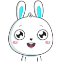 Стикер Кролик #6 ВКонтакте