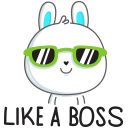 Стикер Кролик #18 ВКонтакте